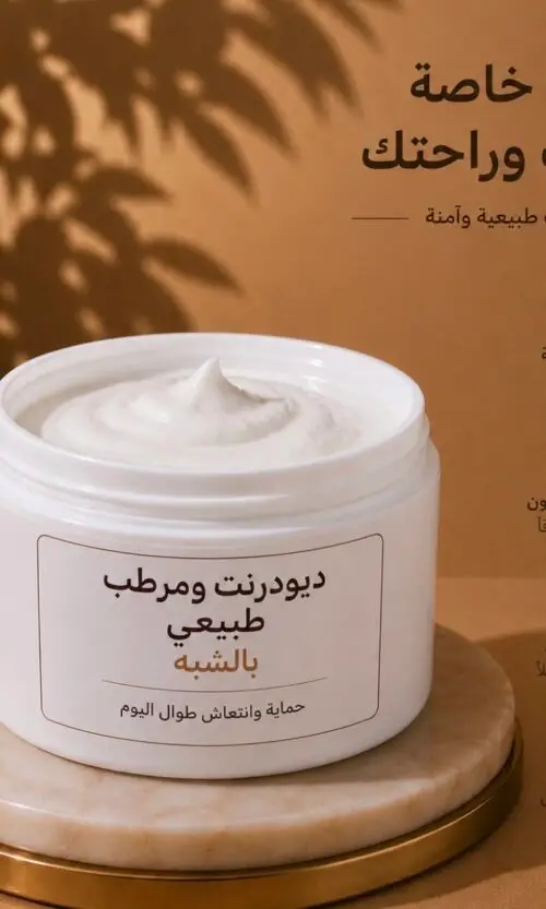 ديودرنت طبيعي بالشبه وبودرات التفتيح